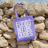 Foods before dudes | 100% Cotton tote bag - Adnil Creations