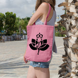 Yoga pose with lotus flower | 100% Cotton tote bag - Adnil Creations