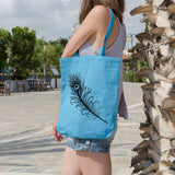 Peacock feather | 100% Cotton tote bag - Adnil Creations