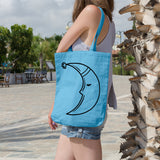 Sleepy moon | 100% Cotton tote bag - Adnil Creations