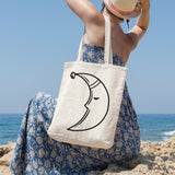 Sleepy moon | 100% Cotton tote bag - Adnil Creations