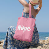 Nope | 100% Cotton tote bag - Adnil Creations