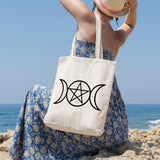 Pagan triple moon | 100% Cotton tote bag - Adnil Creations