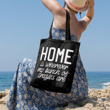 Home is wherever my bunch of crazies are | 100% Cotton tote bag - Adnil Creations
