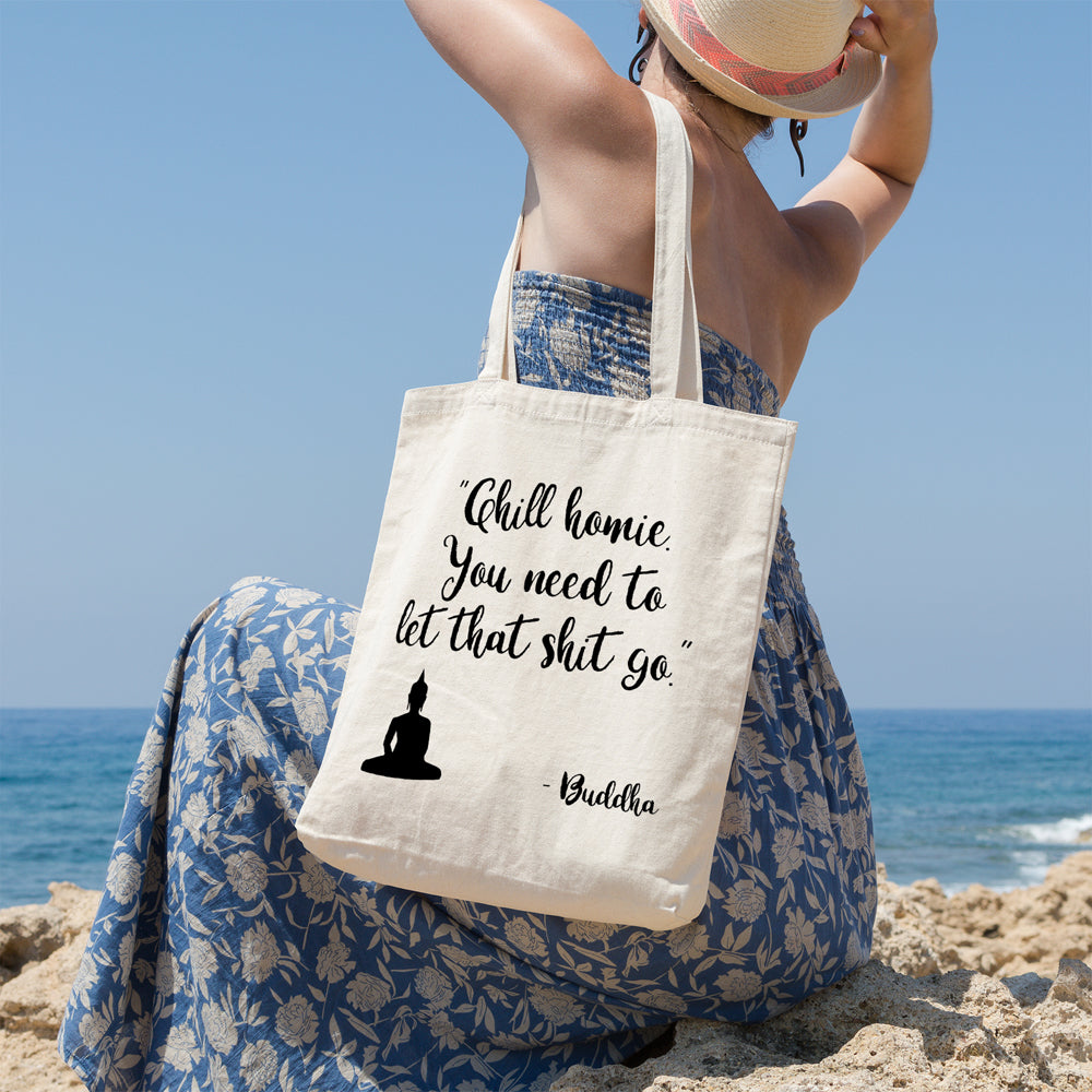 Chill homie | 100% Cotton tote bag - Adnil Creations