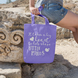 It takes a big heart to help shape little minds | 100% Cotton tote bag - Adnil Creations