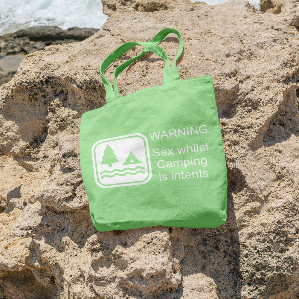 Sex whilst camping is intents | 100% Cotton tote bag - Adnil Creations