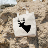 Stag head | 100% Cotton tote bag - Adnil Creations