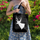 Stag head | 100% Cotton tote bag - Adnil Creations