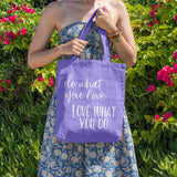 Do what you love, love what you do | 100% Cotton tote bag - Adnil Creations