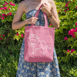 Geometric lion | 100% Cotton tote bag - Adnil Creations