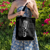 Vintage microphone | 100% Cotton tote bag - Adnil Creations