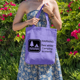 Sex whilst camping is intents | 100% Cotton tote bag - Adnil Creations