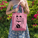 Japanese lucky cat | 100% Cotton tote bag - Adnil Creations