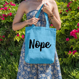 Nope | 100% Cotton tote bag - Adnil Creations