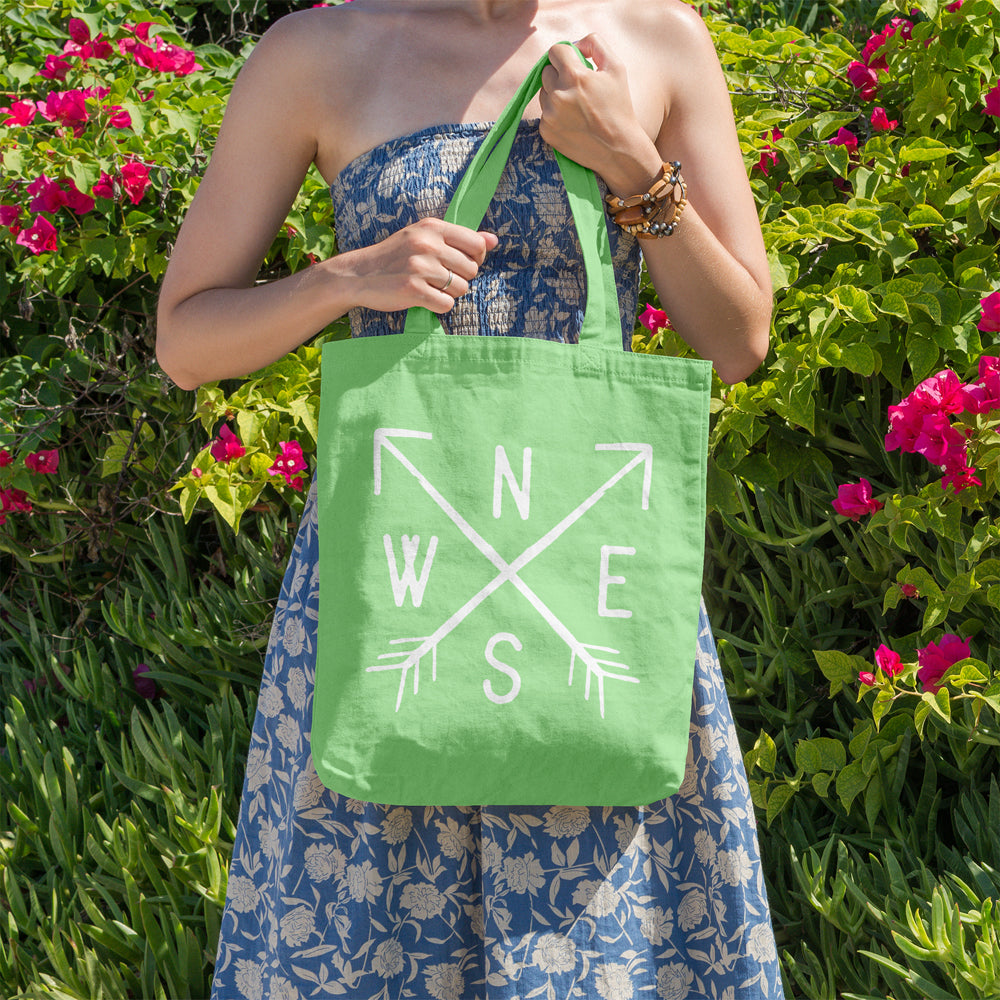 NESW compass | 100% Cotton tote bag - Adnil Creations