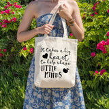 It takes a big heart to help shape little minds | 100% Cotton tote bag - Adnil Creations