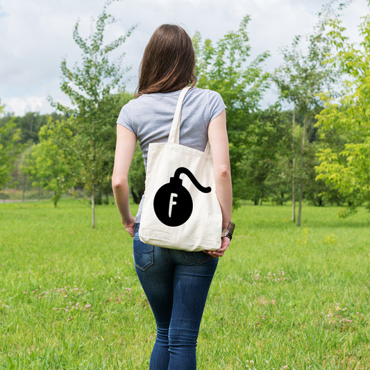 F bomb | 100% Cotton tote bag - Adnil Creations