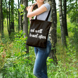 Eat well travel often | 100% Cotton tote bag - Adnil Creations