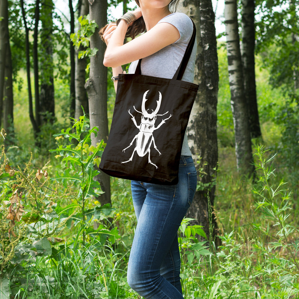 Stag beetle | 100% Cotton tote bag - Adnil Creations
