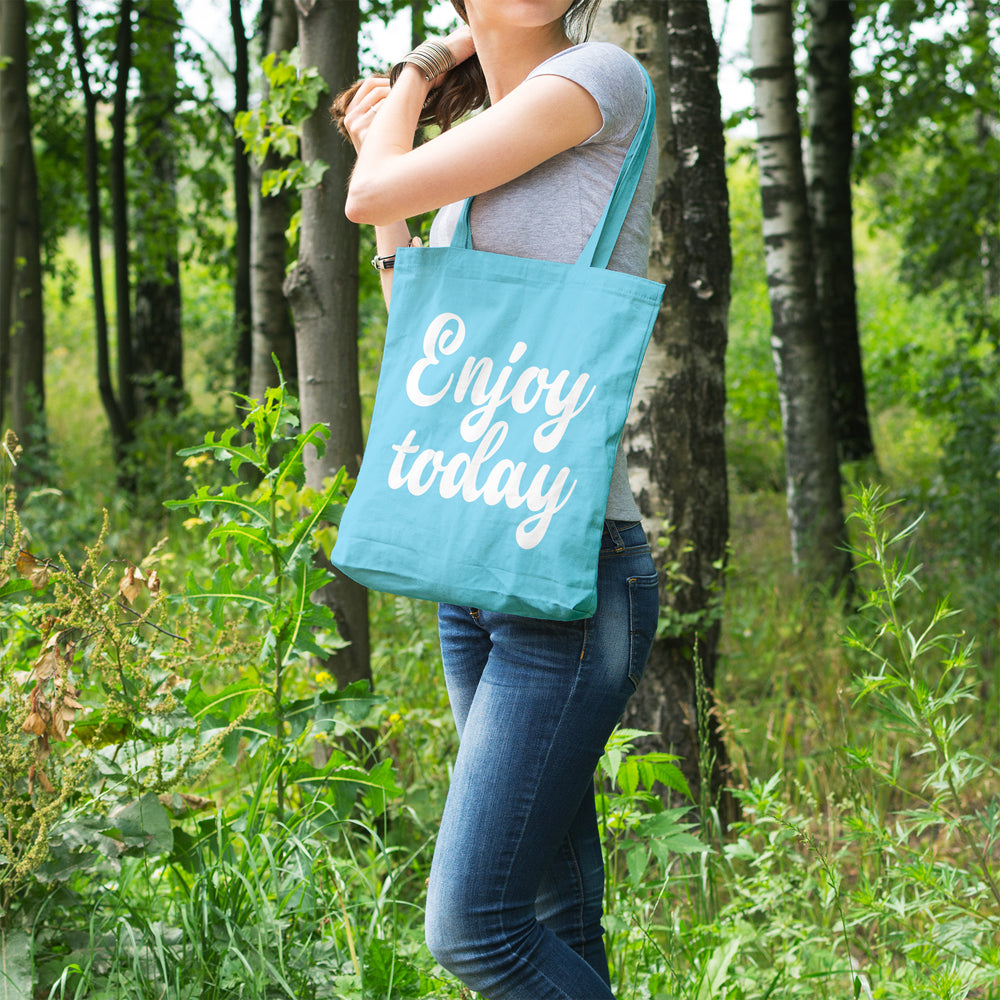 Enjoy today | 100% Cotton tote bag - Adnil Creations