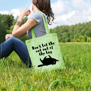 Don't let the cat out of the bag | 100% Cotton tote bag - Adnil Creations