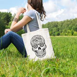 Sugar skull | 100% Cotton tote bag - Adnil Creations