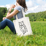 Geometric owl | 100% Cotton tote bag - Adnil Creations