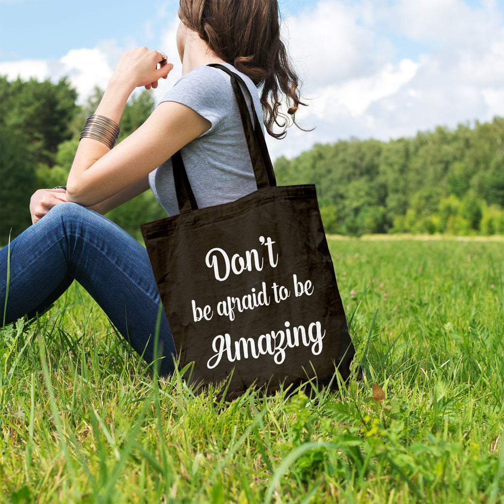 Don't be afraid to be amazing | 100% Cotton tote bag - Adnil Creations