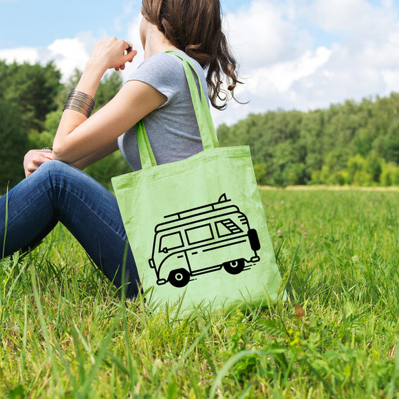 Camper van | 100% Cotton tote bag - Adnil Creations