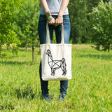 Geometric llama | 100% Cotton tote bag - Adnil Creations