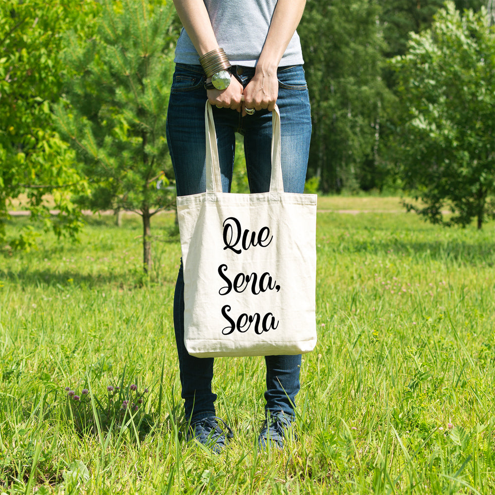 Que sera sera | 100% Cotton tote bag - Adnil Creations