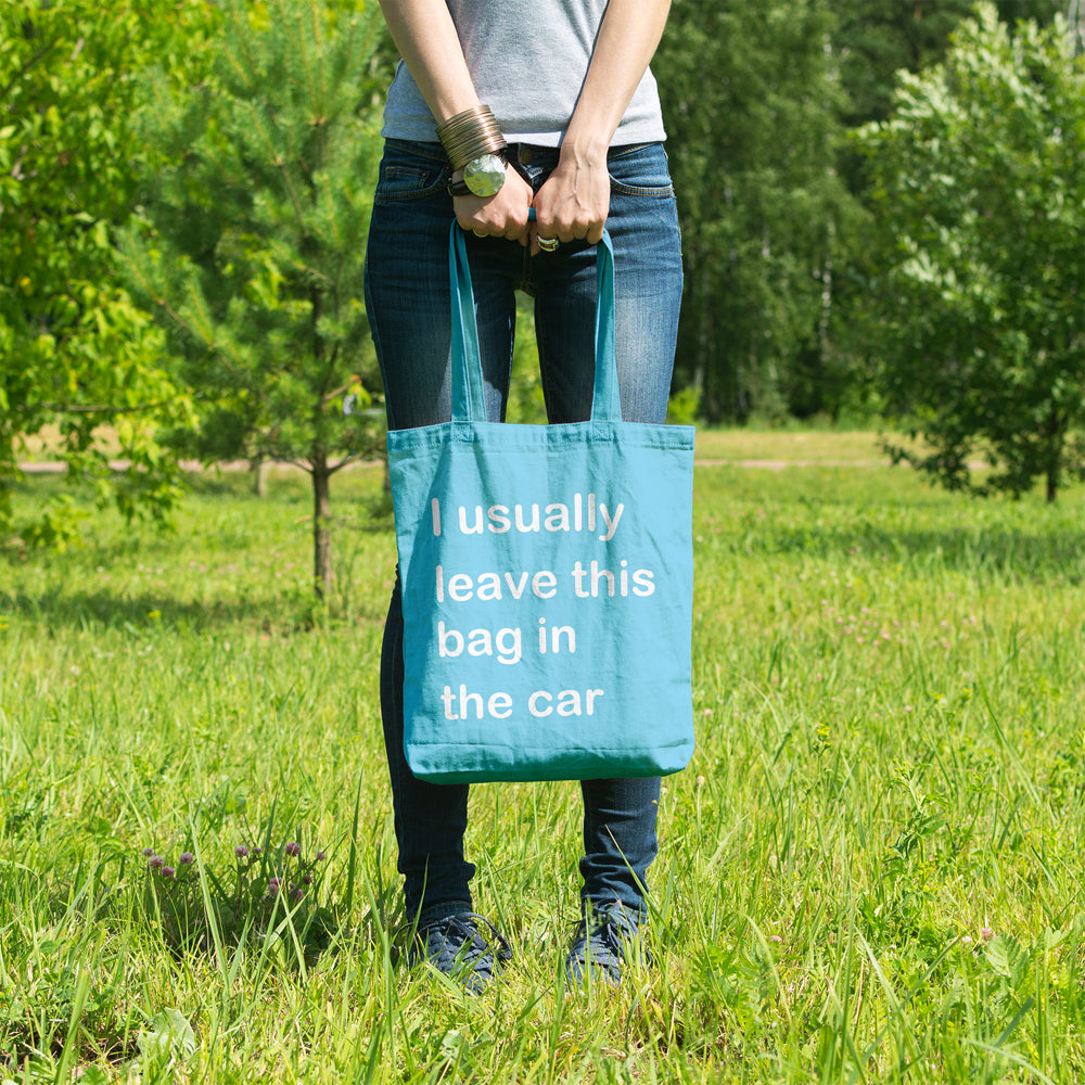 I usually leave this bag in the car | 100% Cotton tote bag - Adnil Creations