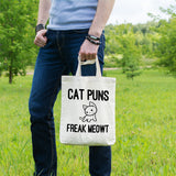 Cat puns freak meowt | 100% Cotton tote bag - Adnil Creations