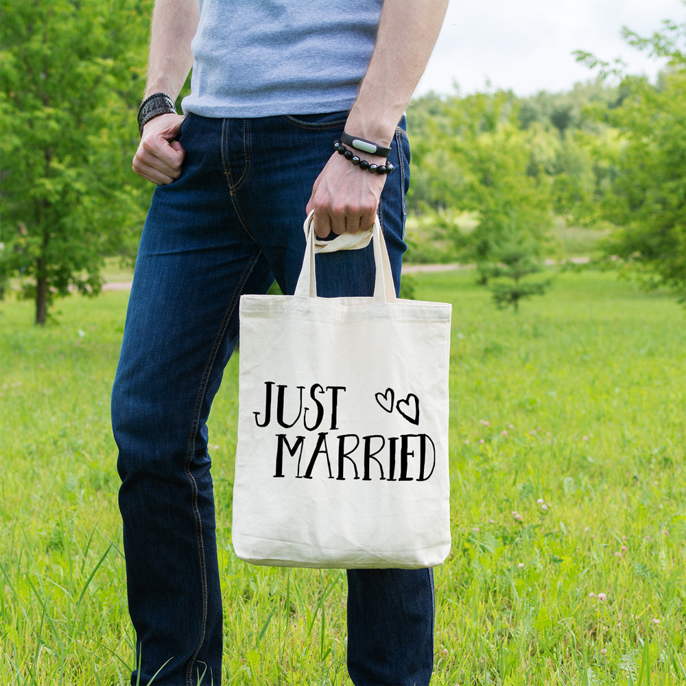 Just married | 100% Cotton tote bag - Adnil Creations