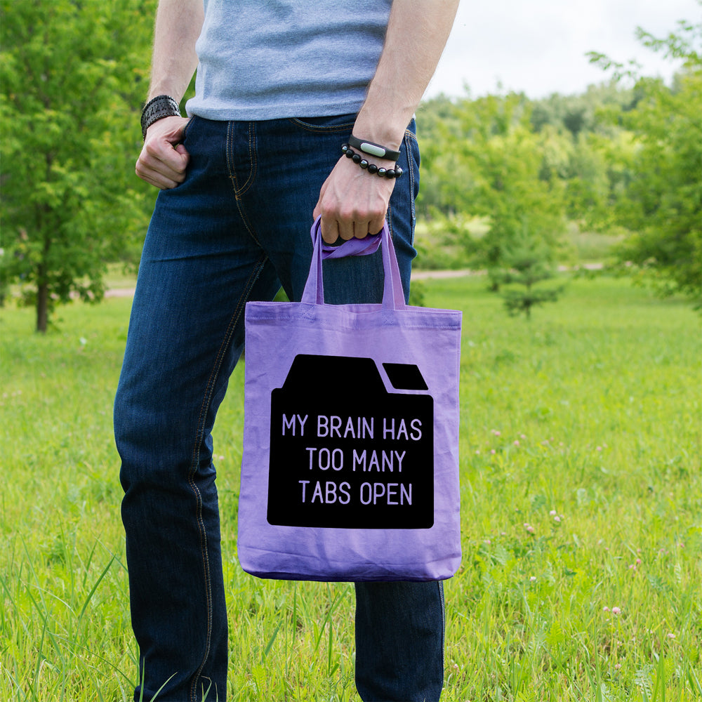 My brain has too many tabs open | 100% Cotton tote bag - Adnil Creations