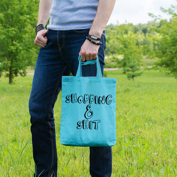 Shopping and shit | 100% Cotton tote bag - Adnil Creations