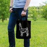 Geometric llama | 100% Cotton tote bag - Adnil Creations