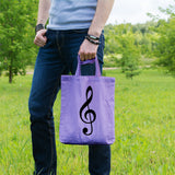 Treble clef | 100% Cotton tote bag - Adnil Creations