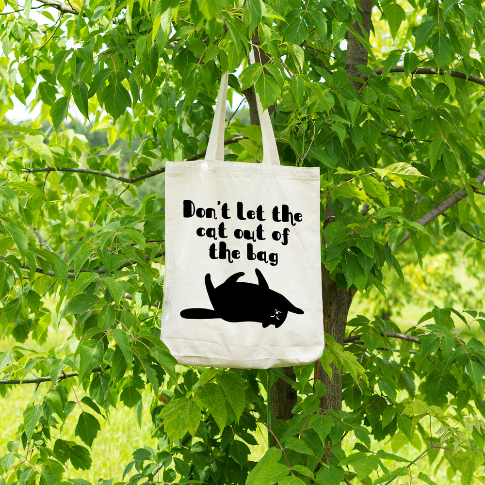 Don't let the cat out of the bag | 100% Cotton tote bag - Adnil Creations