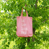 Eat, sleep, stitch, repeat | 100% Cotton tote bag - Adnil Creations