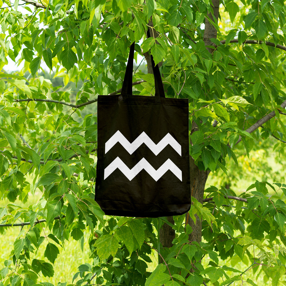 Aquarius zodiac sign | 100% Cotton tote bag - Adnil Creations