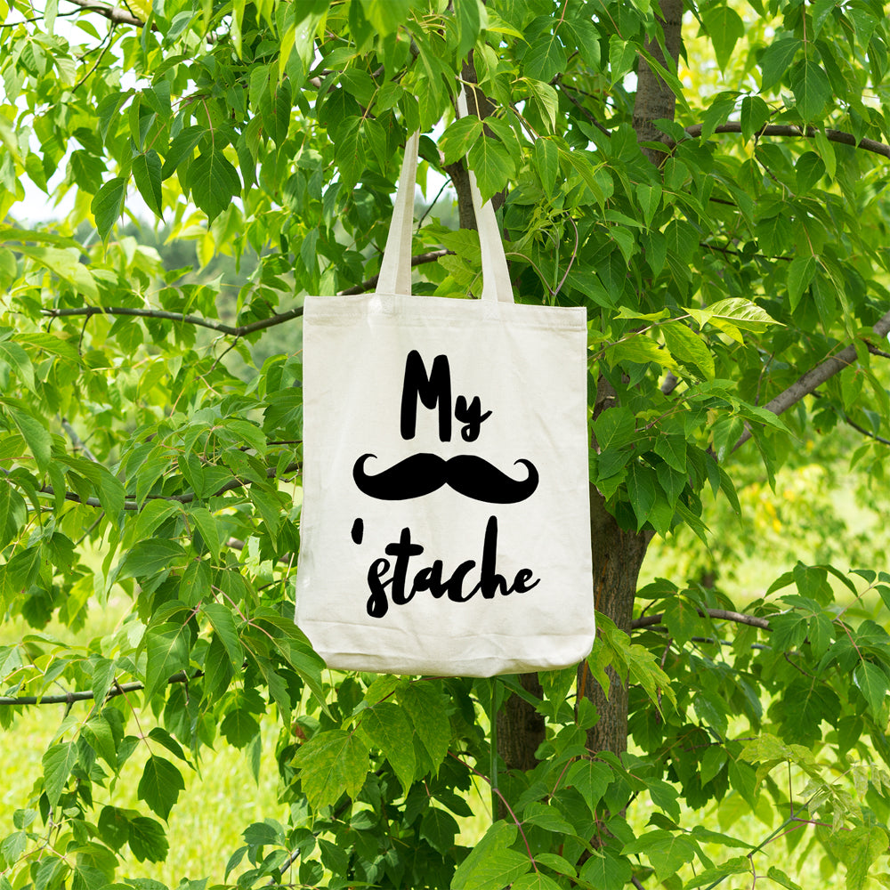 My stache | 100% Cotton tote bag - Adnil Creations