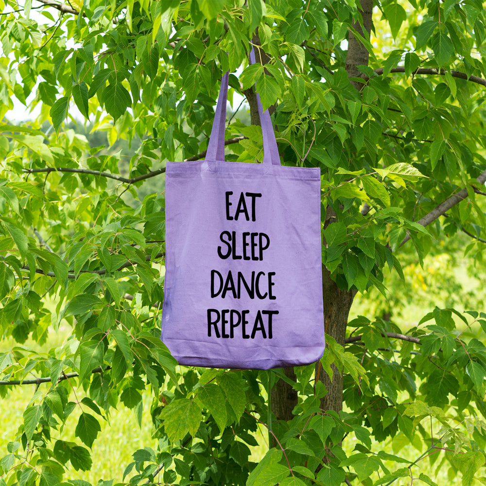 Eat sleep dance repeat | 100% Cotton tote bag - Adnil Creations