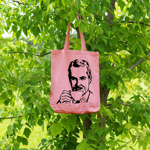 Man drinking tea | 100% Cotton tote bag - Adnil Creations