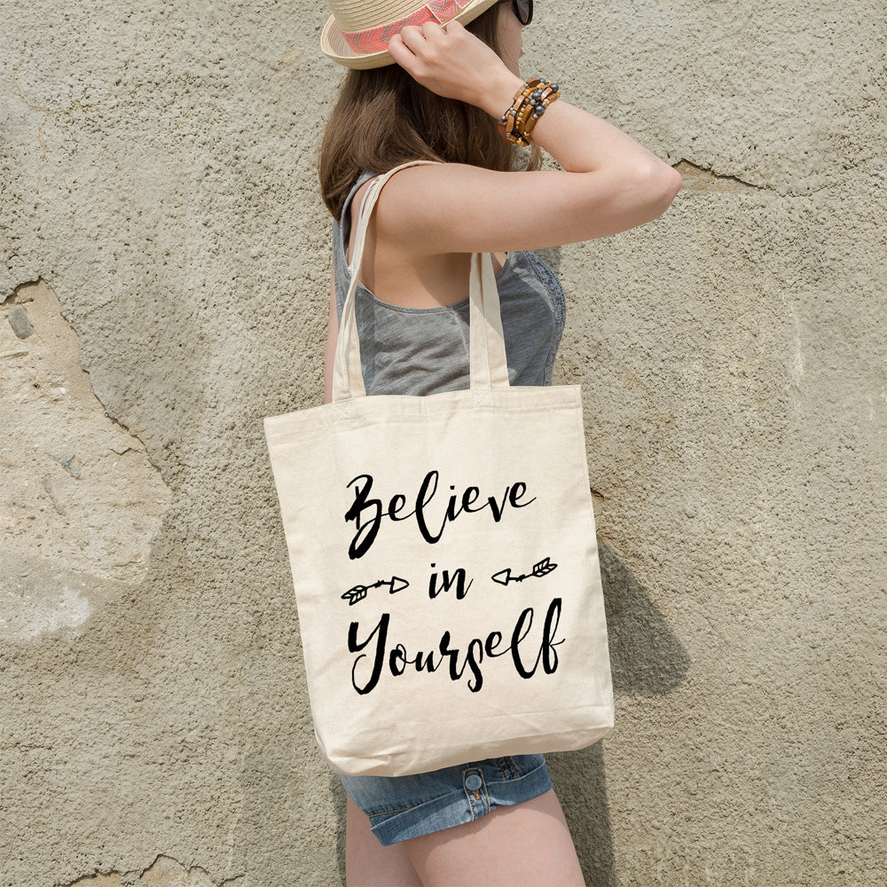 Believe in yourself | 100% Cotton tote bag - Adnil Creations