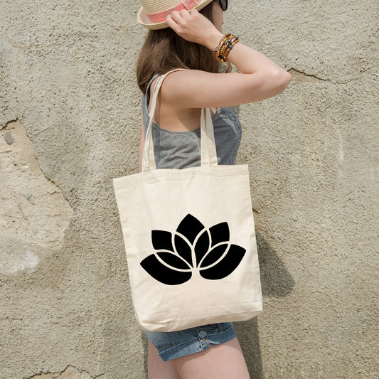 Lotus flower | 100% Cotton tote bag - Adnil Creations