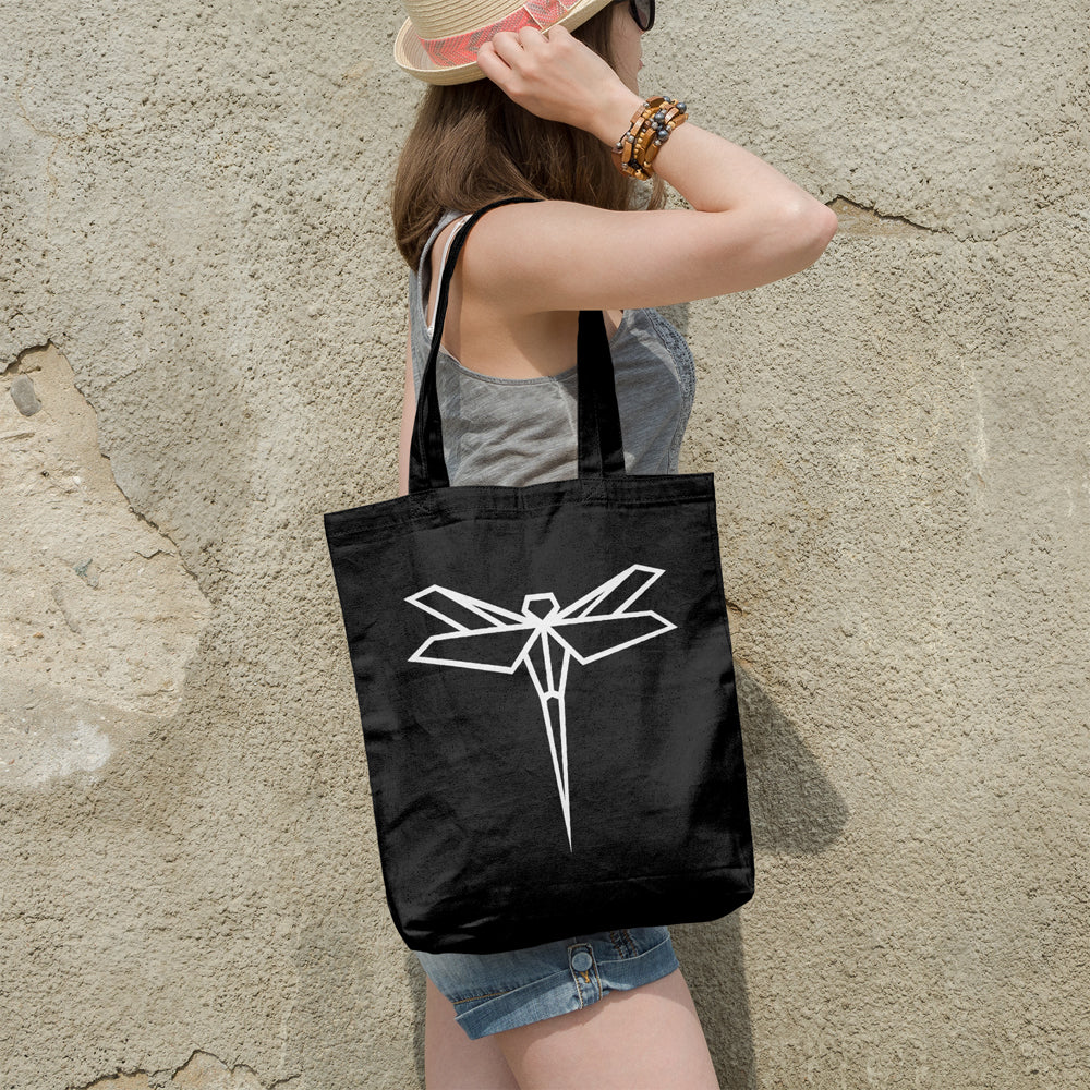 Geometric dragonfly | 100% Cotton tote bag - Adnil Creations