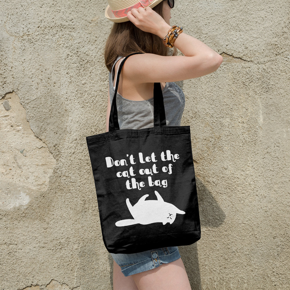 Don't let the cat out of the bag | 100% Cotton tote bag - Adnil Creations