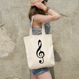 Treble clef | 100% Cotton tote bag - Adnil Creations